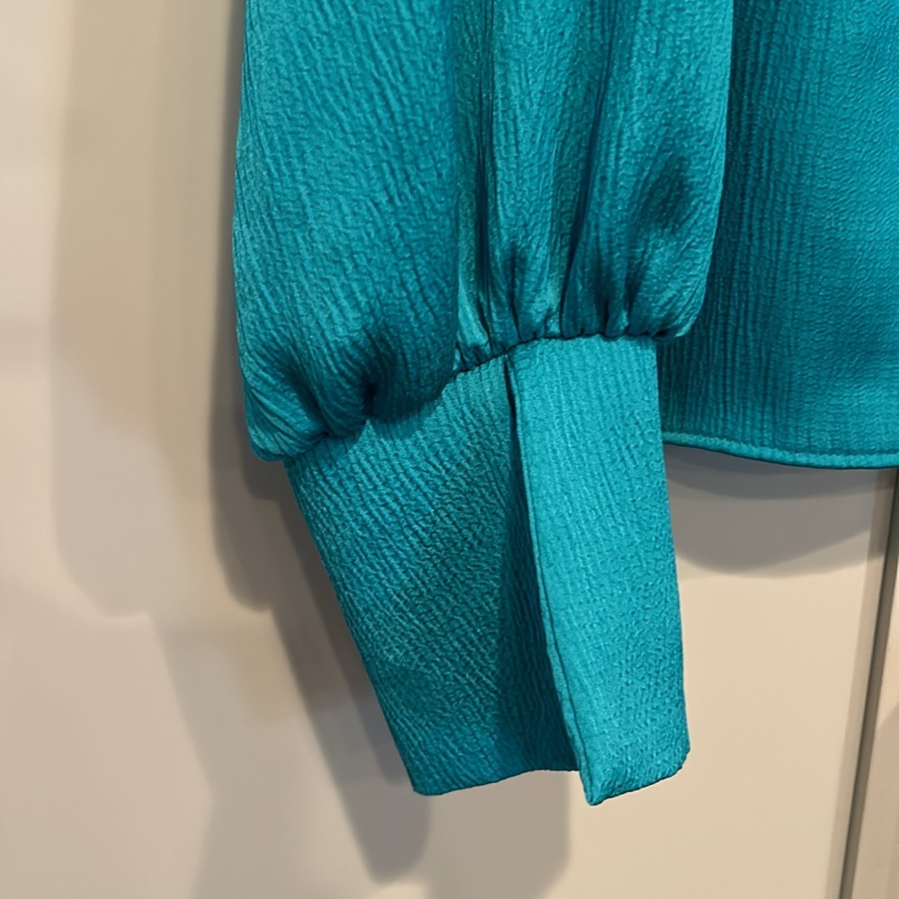 Zara Silk Long Sleeve Tops (3) - Picture 3 of 16
